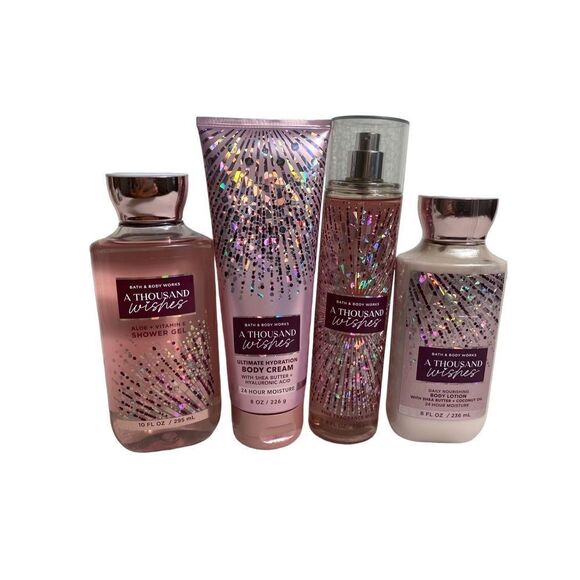 Bath and Body Works A Thousand Wishes 4 PC Set